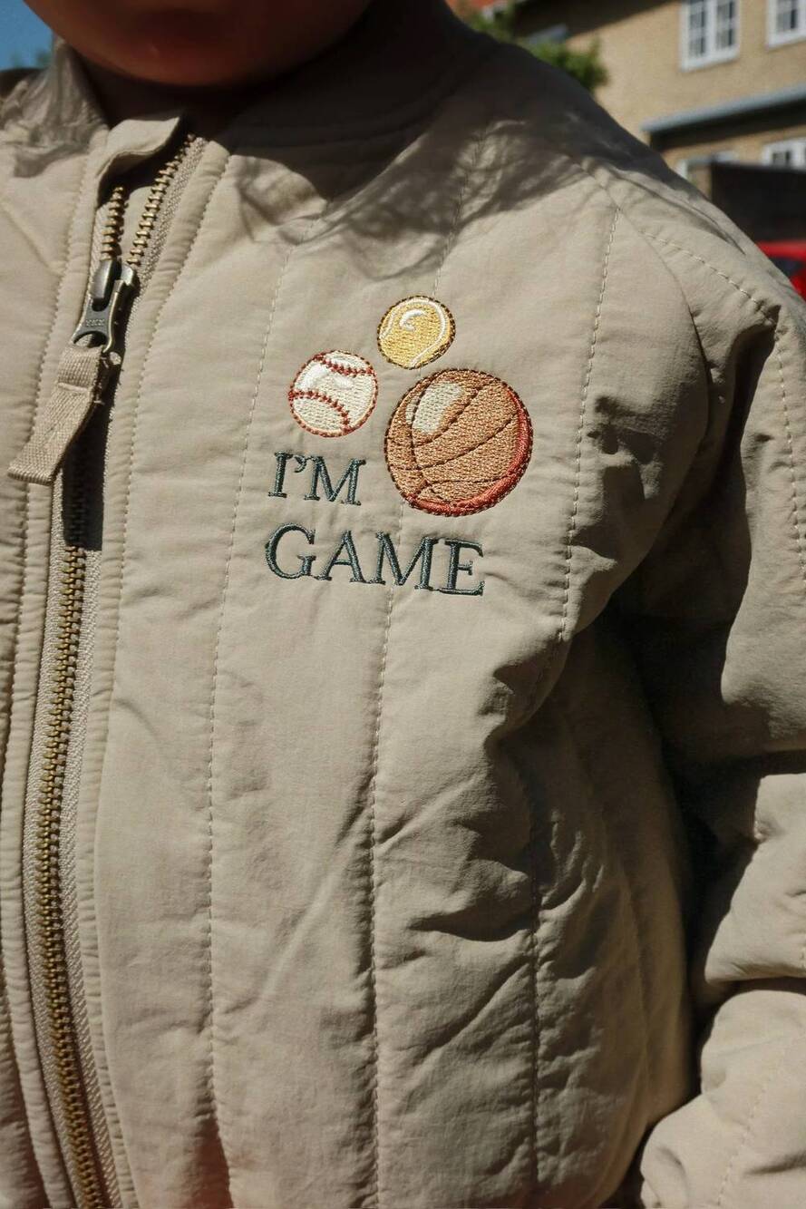NEW KONGES SLØJD boys juno bomber jacket in laurel oak